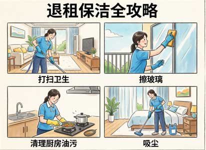 租房退租，保洁怎么做才能全额拿回押金？江维安“退租保洁”全攻略