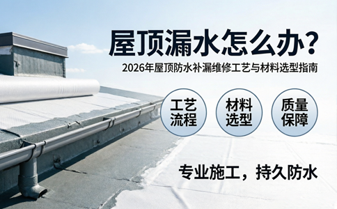屋顶漏水怎么办？屋顶防水补漏维修工艺与材料选型指南