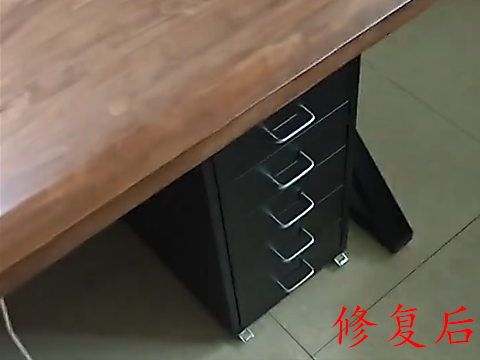 电脑桌桌面掉漆补漆修复