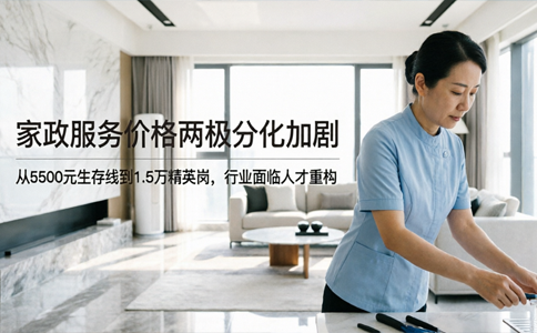 家政服务价格两极分化加剧，从5500元生存线到1.5万精英岗，行业面临人才重构